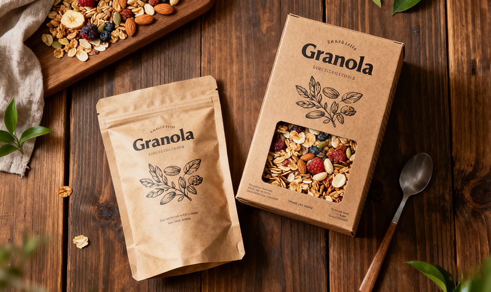 granola cereal packaging упаковка хлопьев гранолы