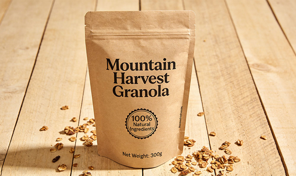 paper granola bags бумажные мюсли сумки