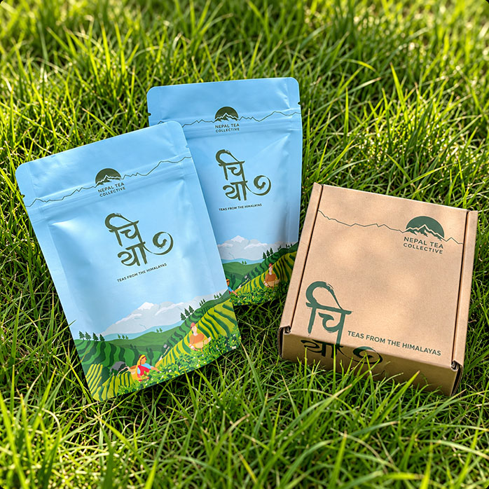 custom compostable stand up tea pouch изготовленный на заказ компостируемый пакетик для чая стоя