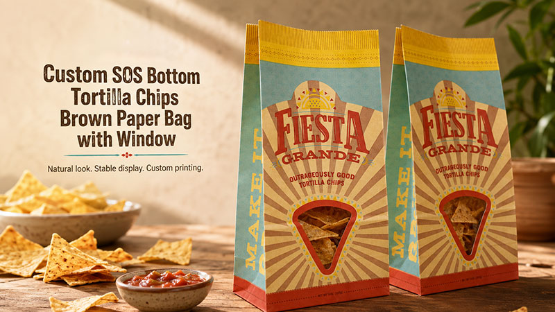 custom tortilla chips paper bag изготовленный на заказ бумажный пакет с чипсами тортильи