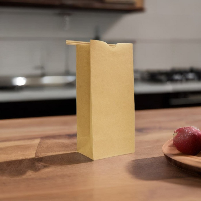 Пищевая безопасная переработка натуральные коричневые сумки Kraft SOS с окном для пекарни