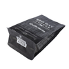 Настраиваемая полностью компостируемая передняя застежка -молния Kraft Black Coffee Sacds с клапаном