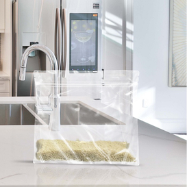 Оптовая готовая к отправке болса де Эльбаладже переработана пластиковые квадратные квадратные дно прочистые мешки