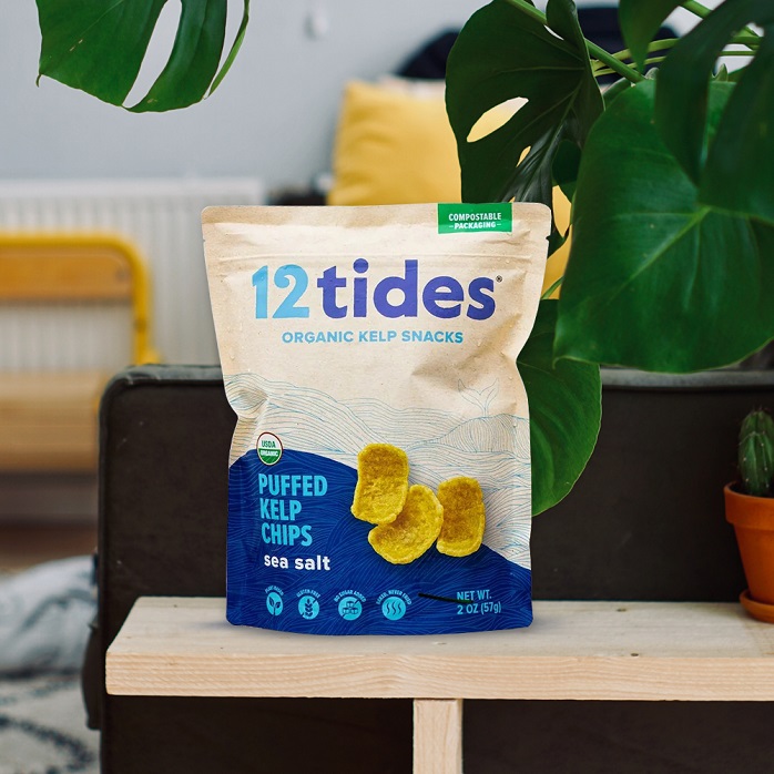 Захватываемое на молнии болзаса Doypack Home Compostable Пустое синее 2 унции мини -чипсы.