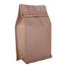 Noprinting Bulk Crecycleable Flat Lothing Brown Kraft Coffee Bag с клапаном