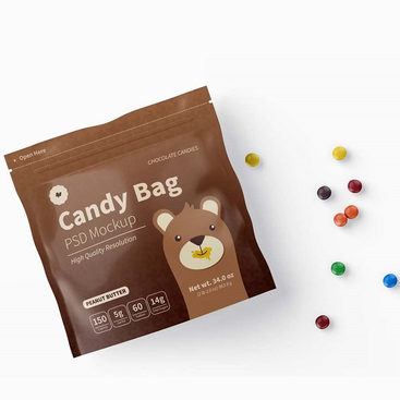 Печатные запечатываемые Doypack персонализированные маленькие компостируемые сладкие сумки