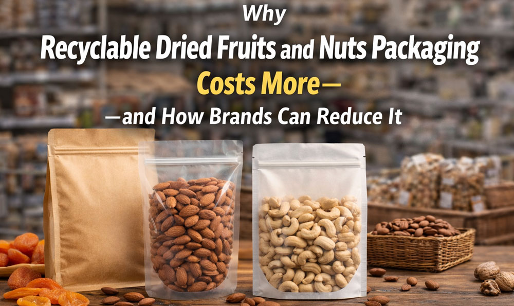 Высушенные фрукты и орехи Упаковка