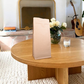 100 шт. 1 кг крфт бумажной коробки дна мешка кофе с клапаном