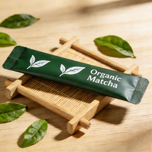 Компостируемые пакетики матча премиум-класса на одну порцию