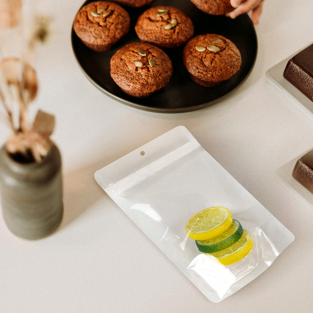 Углеродные компостируемые пакеты на молнии для органических сушеных фруктов Упаковка