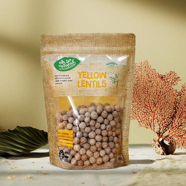 Экологически чистая сумка для веганской еды с прозрачным окном