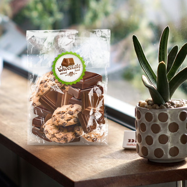 Шоколадная чипс упаковка