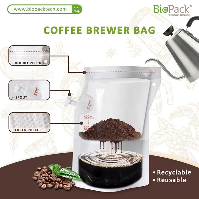Creative The Coffee Brewer Bag Cesearable Portable Coffee Brewer Sag Reasue
