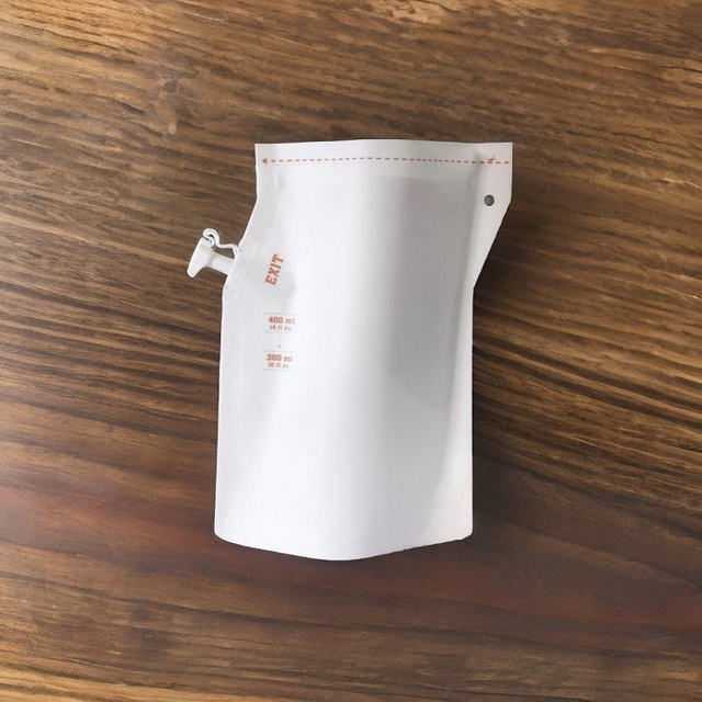 Stock White Doypack изверженные пустые бумаги холодные кофейные пакеты с Ziplock