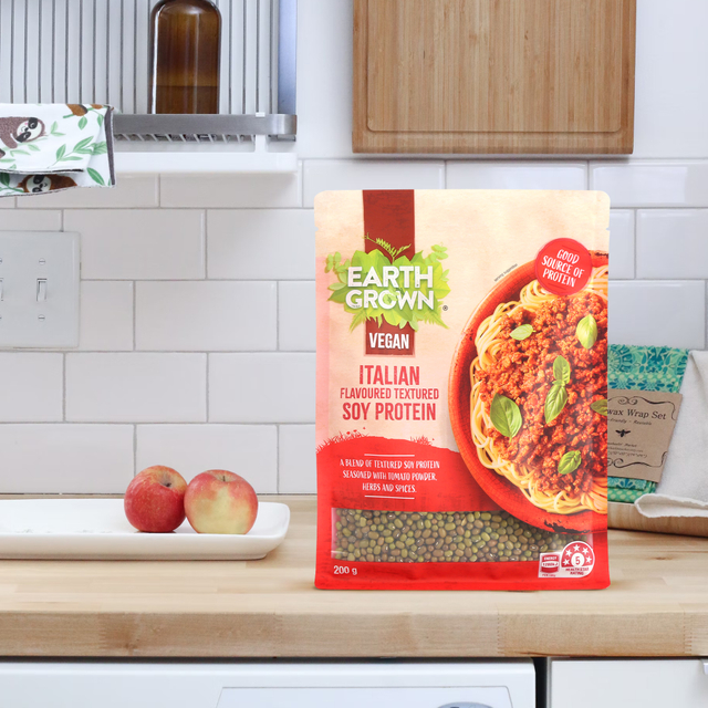 Экологически чистая устойчивая веганская упаковка пищи белковой пакетик с окном