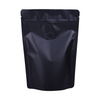 100 шт. 8 унций Matte Black Stand Up Coffee Bag с односторонним дегазационным клапаном