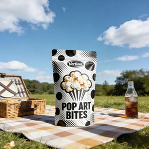 Мешочек для попкорна с многоразовой застежкой-молнией и биопленкой