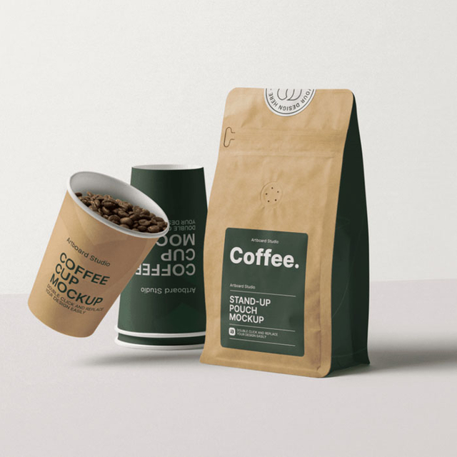 Пользовательский дизайн гибкий захватываемый кофейный пакет упаковка для маленьких кофейных ростеров