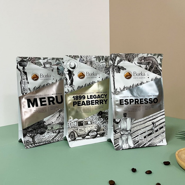 Пользовательская переработанная кофейная мешки с клапаном