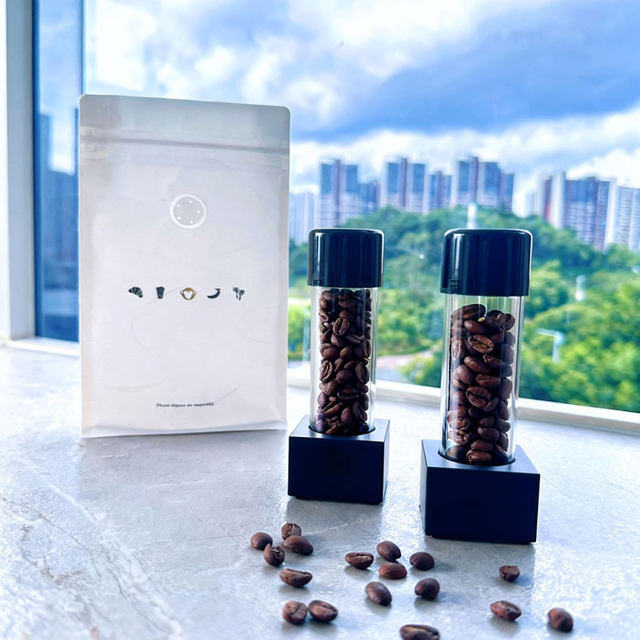 Трубки для хранения кофейных зерен на одну дозу с односторонним выпускным клапаном