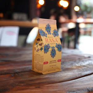 Минималистская коробка дизайна дно желтые 5 фунтов мешков для кофе для кафе