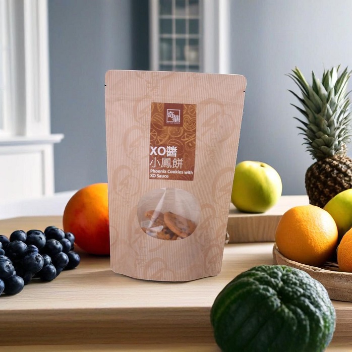 Дешевая переработка настраиваемой застежки -молнии Kraft Food Bags с логотипом для печенья пекарня