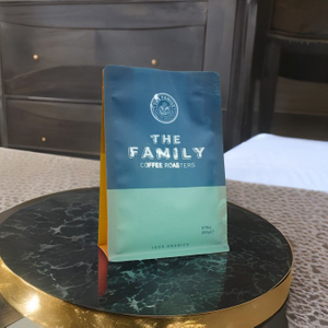 Лучшее место ультрафиолетовое дизайн логотипа 250 грамм синий PCR-PE коробка нижняя кофей