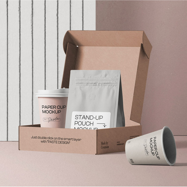 Пользовательские пустые одноразовые кофейные чашки биоразлагаемая упаковка кофейного кофе для оптом