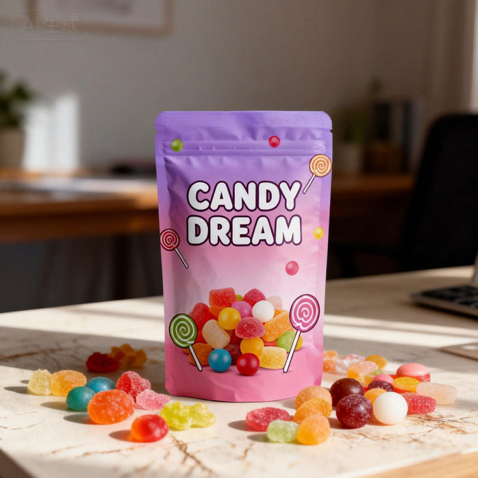 Перерабатываемые пакеты для конфет на молнии